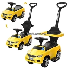 Детская каталка-толокар M 3503 B(MP3)-6 BMW, желтая